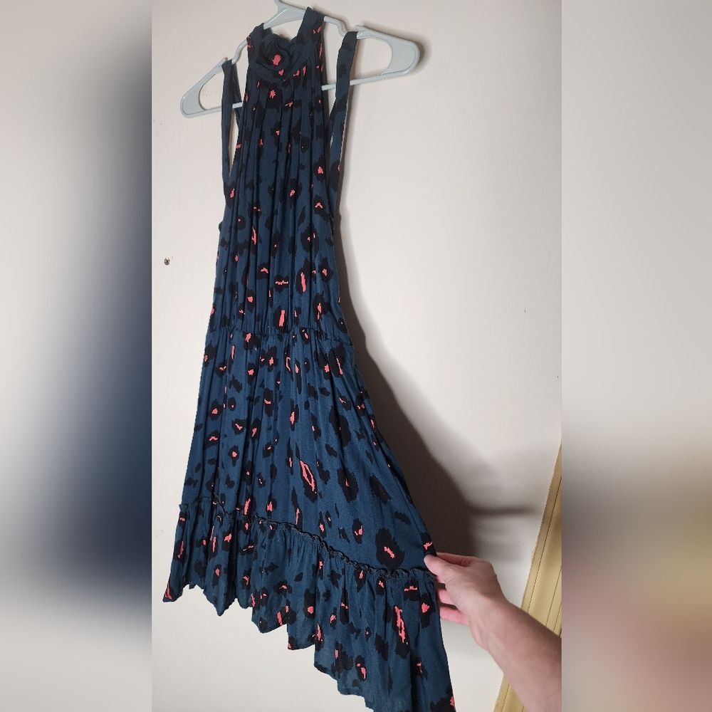 Elegant Navy Blue Midi Dress